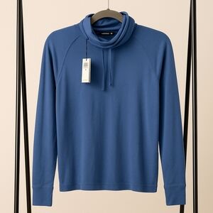 Ralph Lauren Blue Turtleneck Sweater Soft Knit Timeless